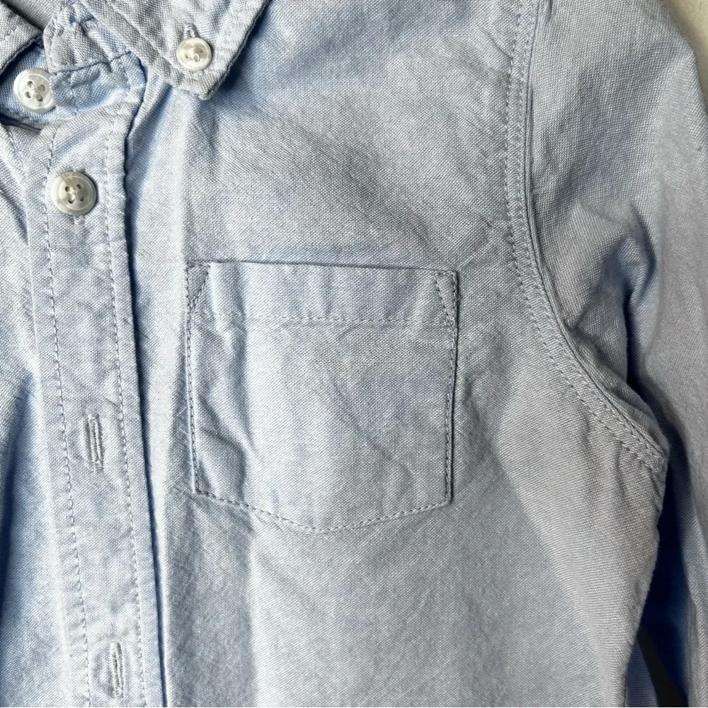 018-019 Old Navy Sky Blue Boys Toddlers Kids Collared Shirt Button Down 4T